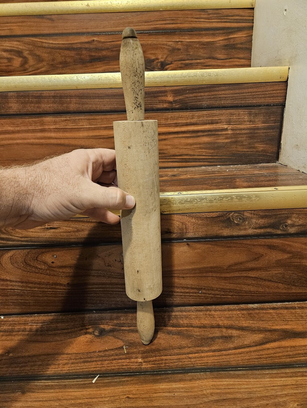 Vintage Wood Rolling Pin Primitive Antique Farmhouse Kitchen Decor Rustic Baking